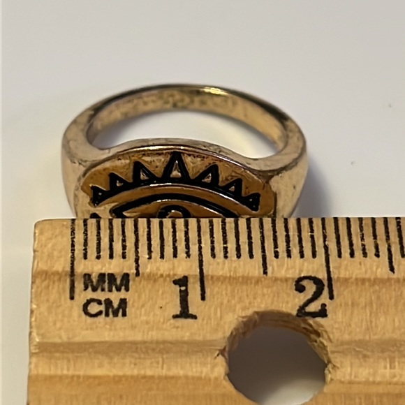 Third Eye Gold-Tone Signet Ring - Picture 14 of 16